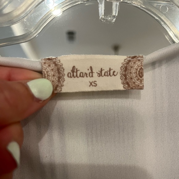 XS Altar'd State button up striped blue dress worn 2x in great condition - Picture 4 of 4